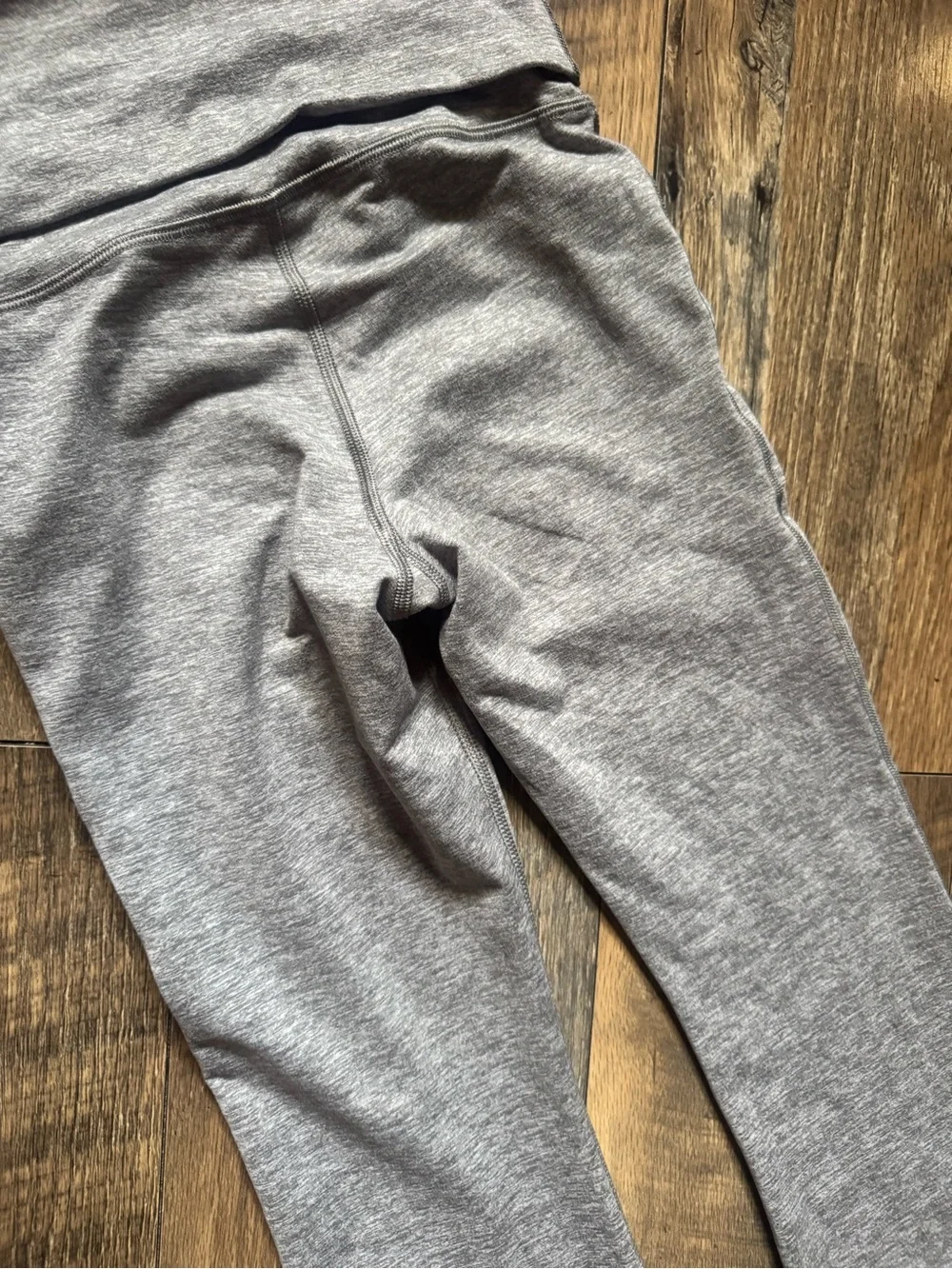 aerie Gray Flare Leggings with Fold-Over Waistband